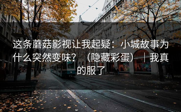 这条蘑菇影视让我起疑：小城故事为什么突然变味？（隐藏彩蛋）｜我真的服了
